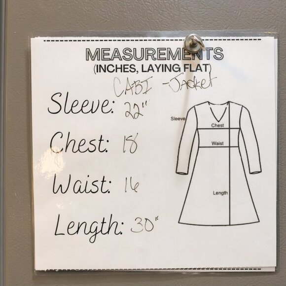 Cabi Size S blue/white stripe lightweight fitted nautical-themed jacket/trenchco - Picture 2 of 14